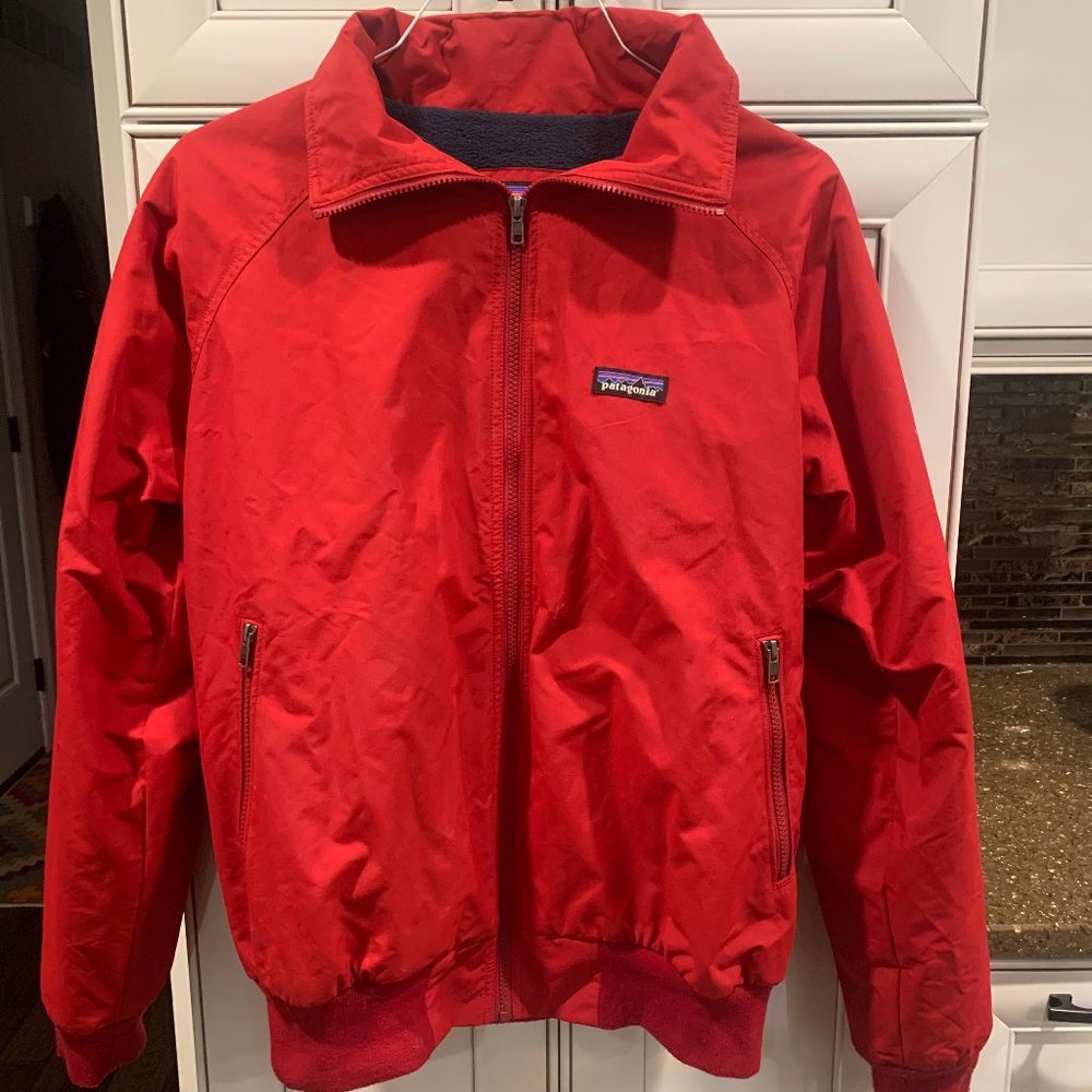 Patagonia Red Jacket with Fleece Lining Size M